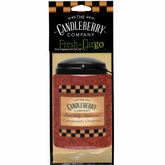 Candleberry Christmas™- "Fresh Cargo", Scent for the Car (2-PACK)