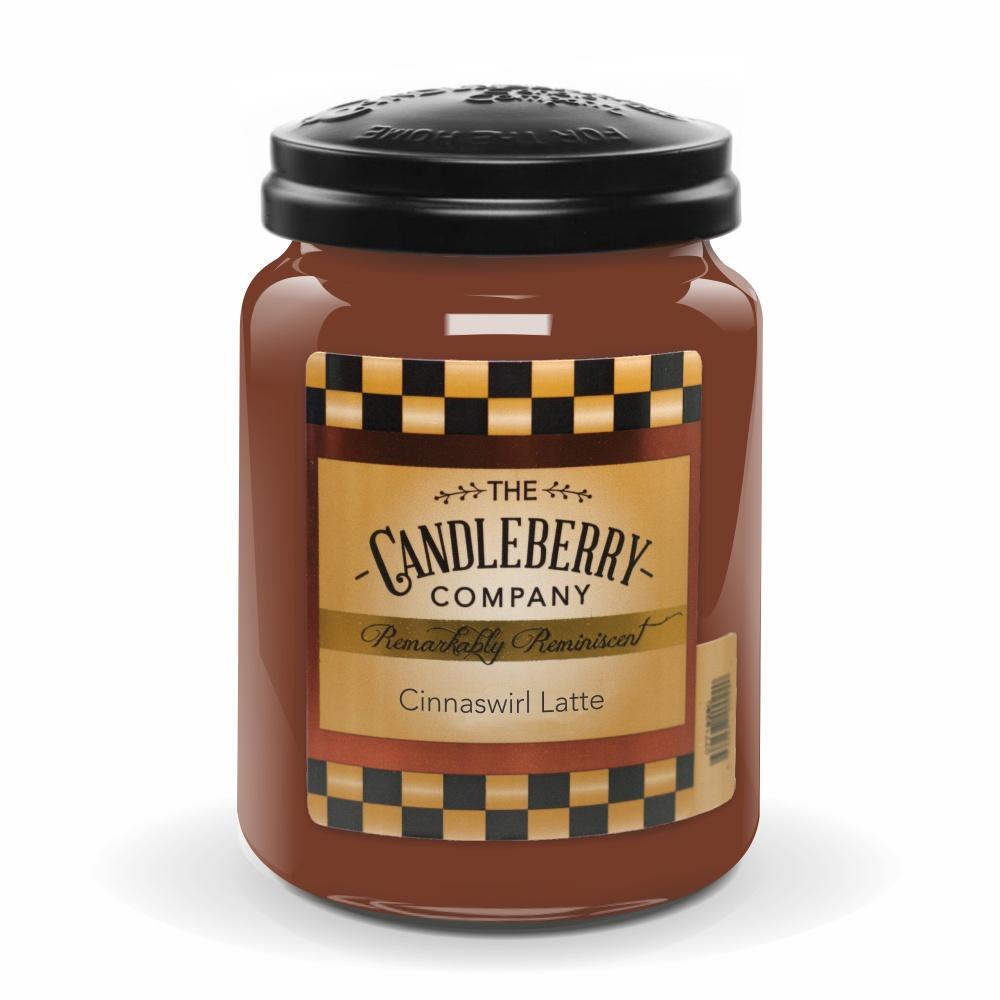 Cinnaswirl Latte™, 26 oz. Jar, Scented Candle 26 oz. Large Jar Candle The Candleberry Candle Company 
