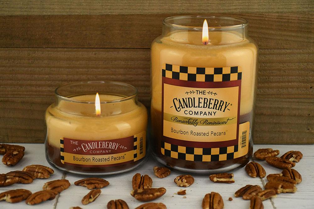 Bourbon Roasted Pecans™, 26 oz. Jar, Scented Candle 26 oz. Large Jar Candle The Candleberry Candle Company 