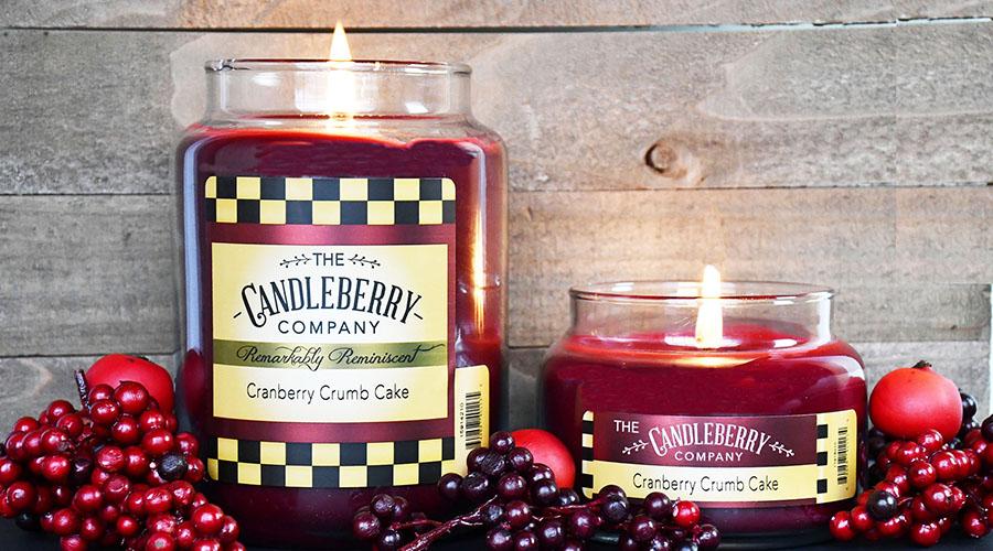 Cranberry Crumb Cake™, 26 oz. Jar, Scented Candle 26 oz. Large Jar Candle The Candleberry Candle Company 