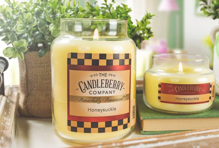 Honeysuckle™, 26 oz. Jar, Scented Candle 26 oz. Large Jar Candle The Candleberry Candle Company 