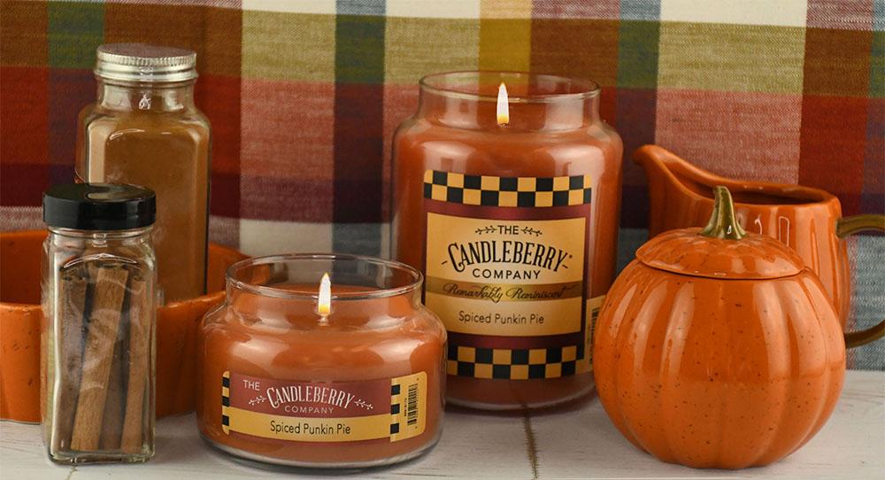 Spiced Punkin Pie™, 26 oz. Jar, Scented Candle 26 oz. Large Jar Candle The Candleberry Candle Company 