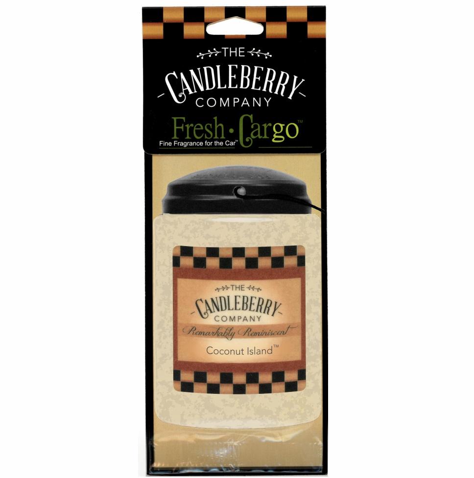 Coconut Island™, 2-Pack, "Fresh Cargo", Scent for the Car Fresh CarGo® Car Scent The Candleberry Candle Company