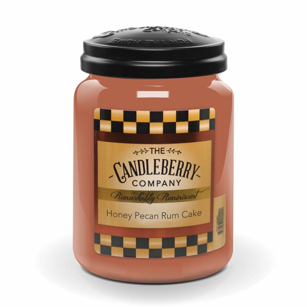 Honey Pecan Rum Cake, 26 oz. Jar, Scented Candle 26 oz. Large Jar Candle The Candleberry Candle Company 