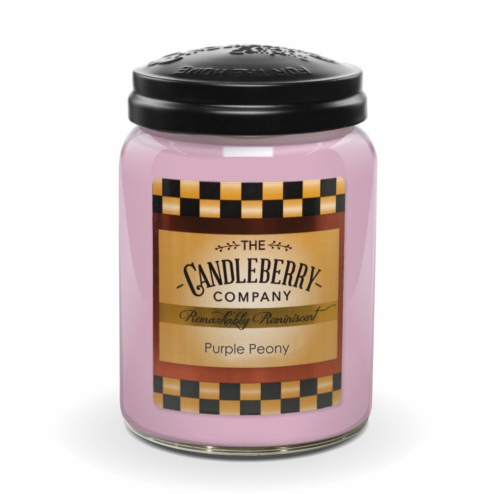 Purple Peony™, Large Jar Candle - The Candleberry® Candle Company - Large Jar Candle - The Candleberry Candle Company