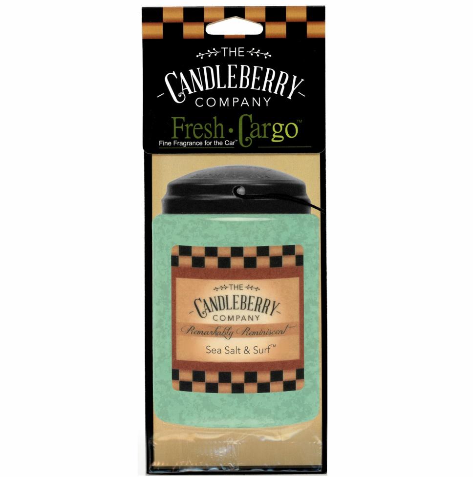 Sea Salt & Surf™, 2-Pack, "Fresh Cargo", Scent for the Car Fresh CarGo® Car Scent The Candleberry Candle Company