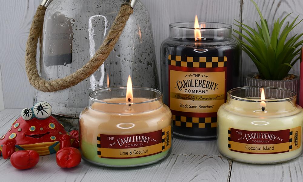 Black Sand Beaches™, 26 oz. Jar, Scented Candle 26 oz. Large Jar Candle The Candleberry Candle Company 