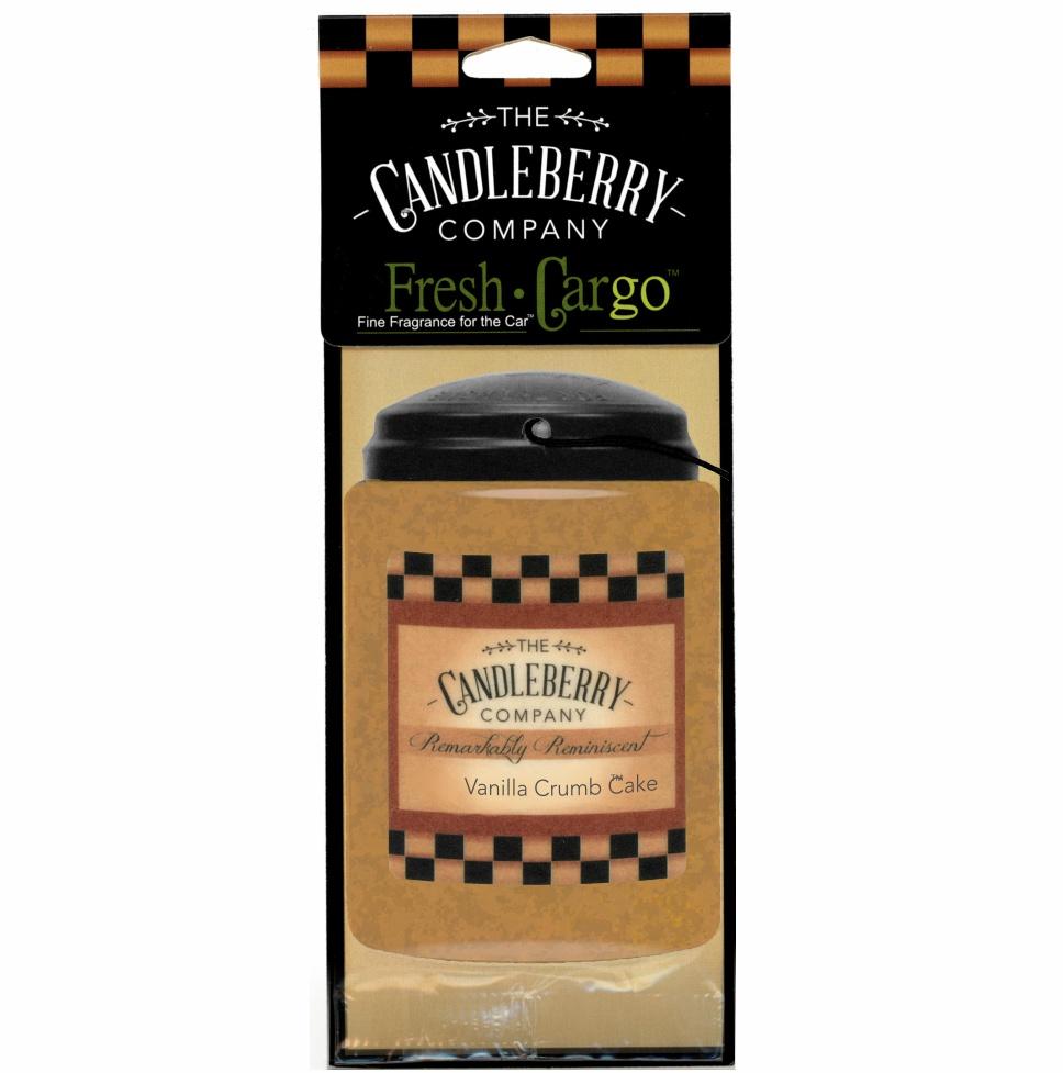 Vanilla Crumb Cake™, 2-Pack, "Fresh Cargo", Scent for the Car Fresh CarGo® Car Scent The Candleberry Candle Company