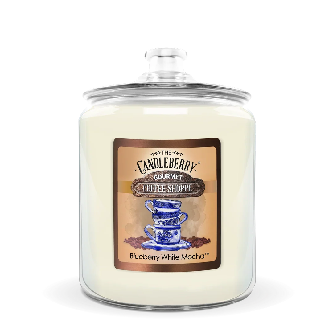 Coffee Shoppe - Blueberry White Mocha™, 3 - Wick, Candy Jar Candle