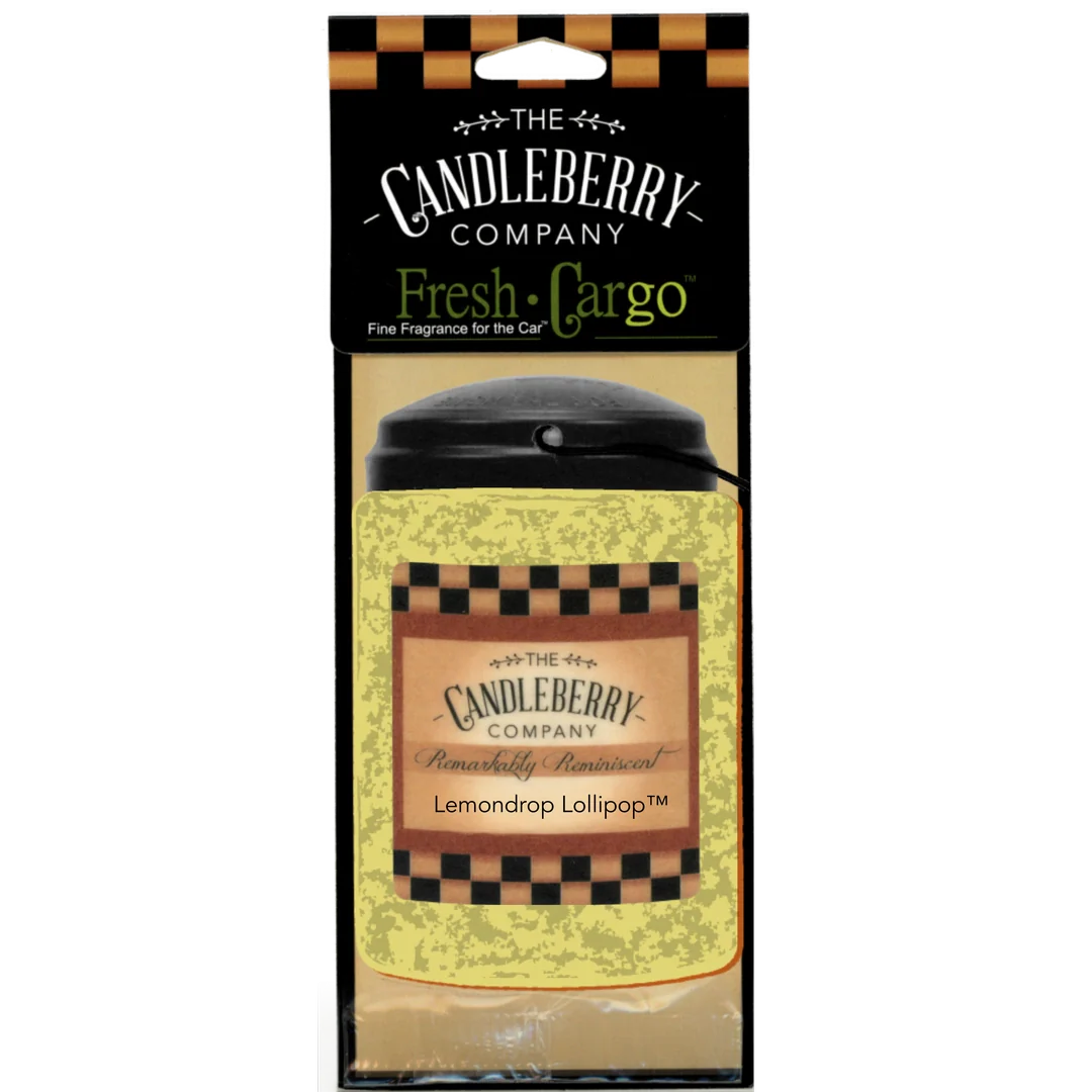 Lemondrop Lollipop™- "Fresh Cargo"®, Scent for the Car (2-PACK)