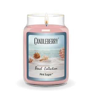 Beach Collection - Pink Sugar™, Large Jar Candle - The Candleberry® Candle Company - Beach Collection Large Jar Candle - The Candleberry Candle Company