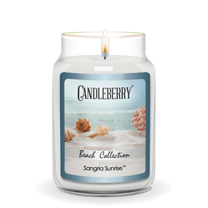 Beach Collection - Sangria Sunrise™, Large Jar Candle - The Candleberry® Candle Company - Beach Collection Large Jar Candle - The Candleberry Candle Company