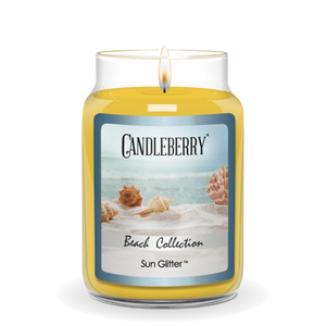 Beach Collection - Sun Glitter™, Large Jar Candle - The Candleberry® Candle Company - Beach Collection Large Jar Candle - The Candleberry Candle Company