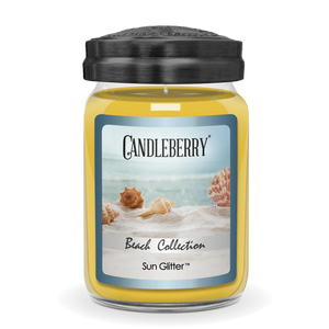 Beach Collection - Sun Glitter™, Large Jar Candle - The Candleberry® Candle Company - Beach Collection Large Jar Candle - The Candleberry Candle Company