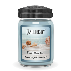Beach Collection - Sweet Sugar Cane Mist™, Large Jar Candle - The Candleberry® Candle Company - Beach Collection Large Jar Candle - The Candleberry Candle Company