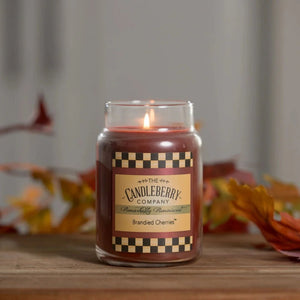 Brandied Cherries™, Large Jar Candle - The Candleberry® Candle Company - Large Jar Candle - The Candleberry Candle Company