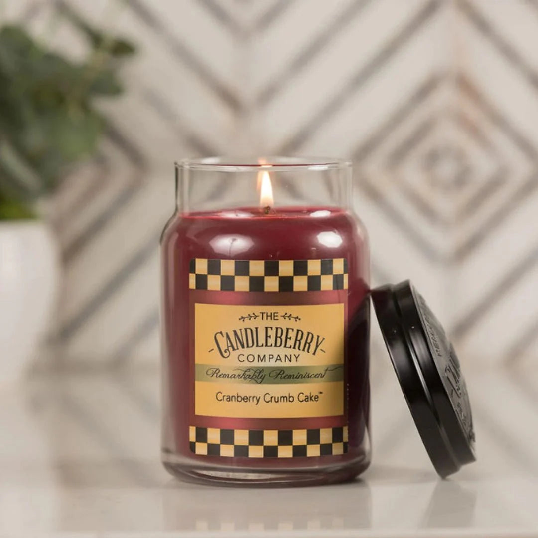 Cranberry Crumb Cake™, Large Jar Candle - The Candleberry® Candle Company - Large Jar Candle - The Candleberry Candle Company