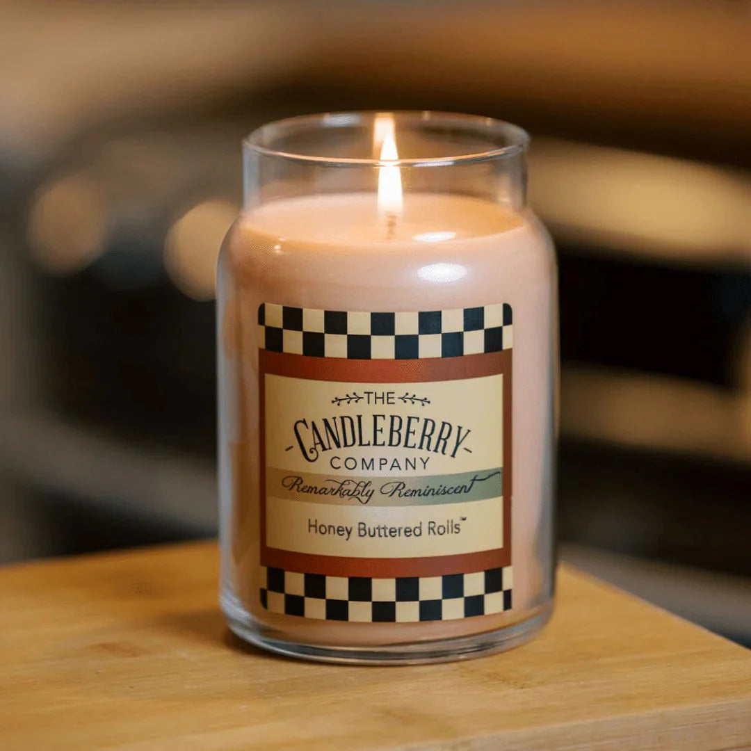 Honey Buttered Rolls™, Large Jar Candle - The Candleberry® Candle Company - Large Jar Candle - The Candleberry Candle Company