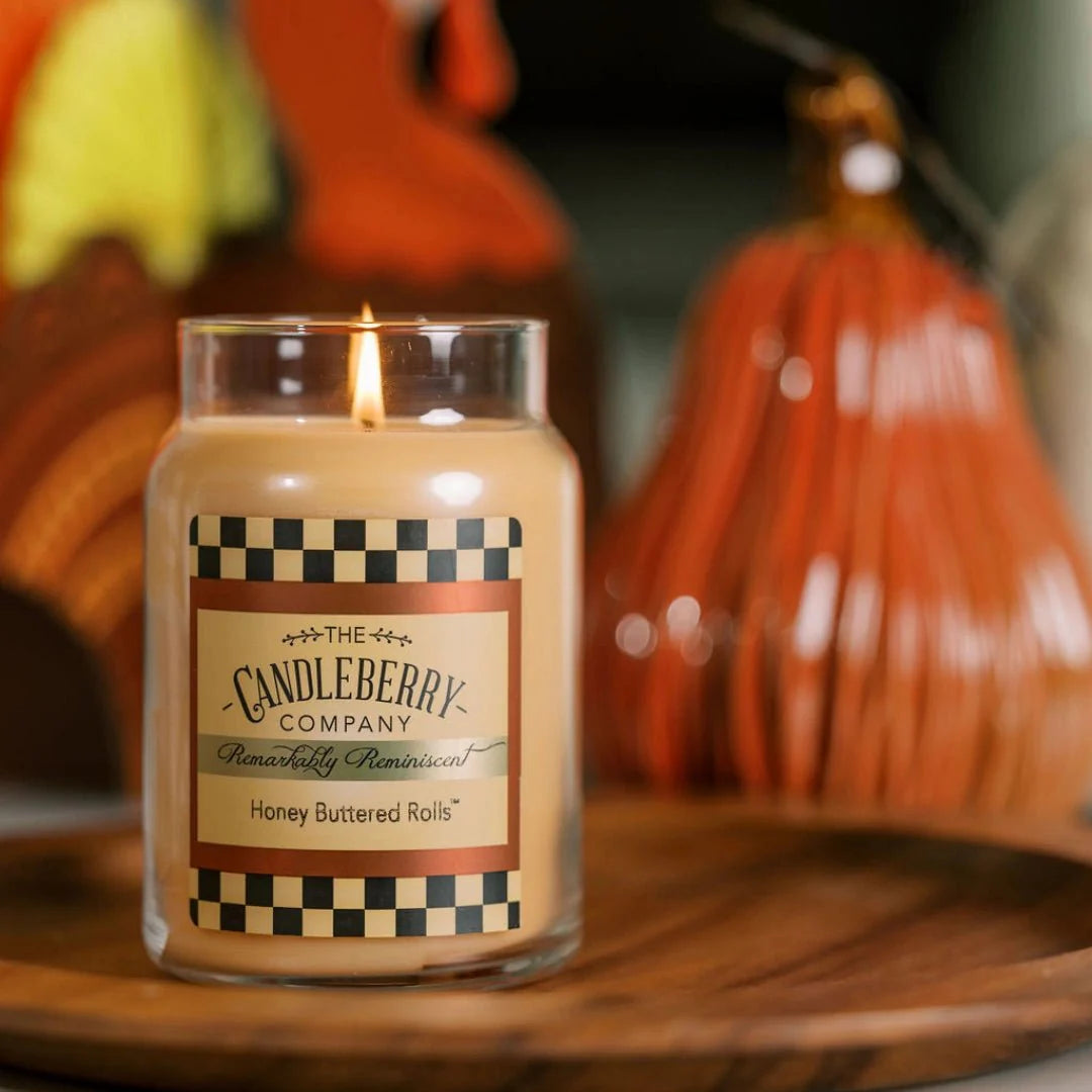 Honey Buttered Rolls™, Large Jar Candle - The Candleberry® Candle Company - Large Jar Candle - The Candleberry Candle Company