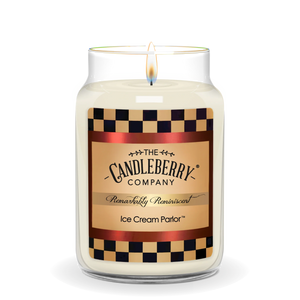 Ice Cream Parlor™, Large Jar Candle - The Candleberry® Candle Company - Large Jar Candle - The Candleberry Candle Company