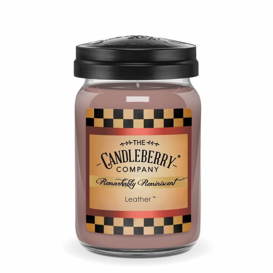 Leather™, Large Jar Candle