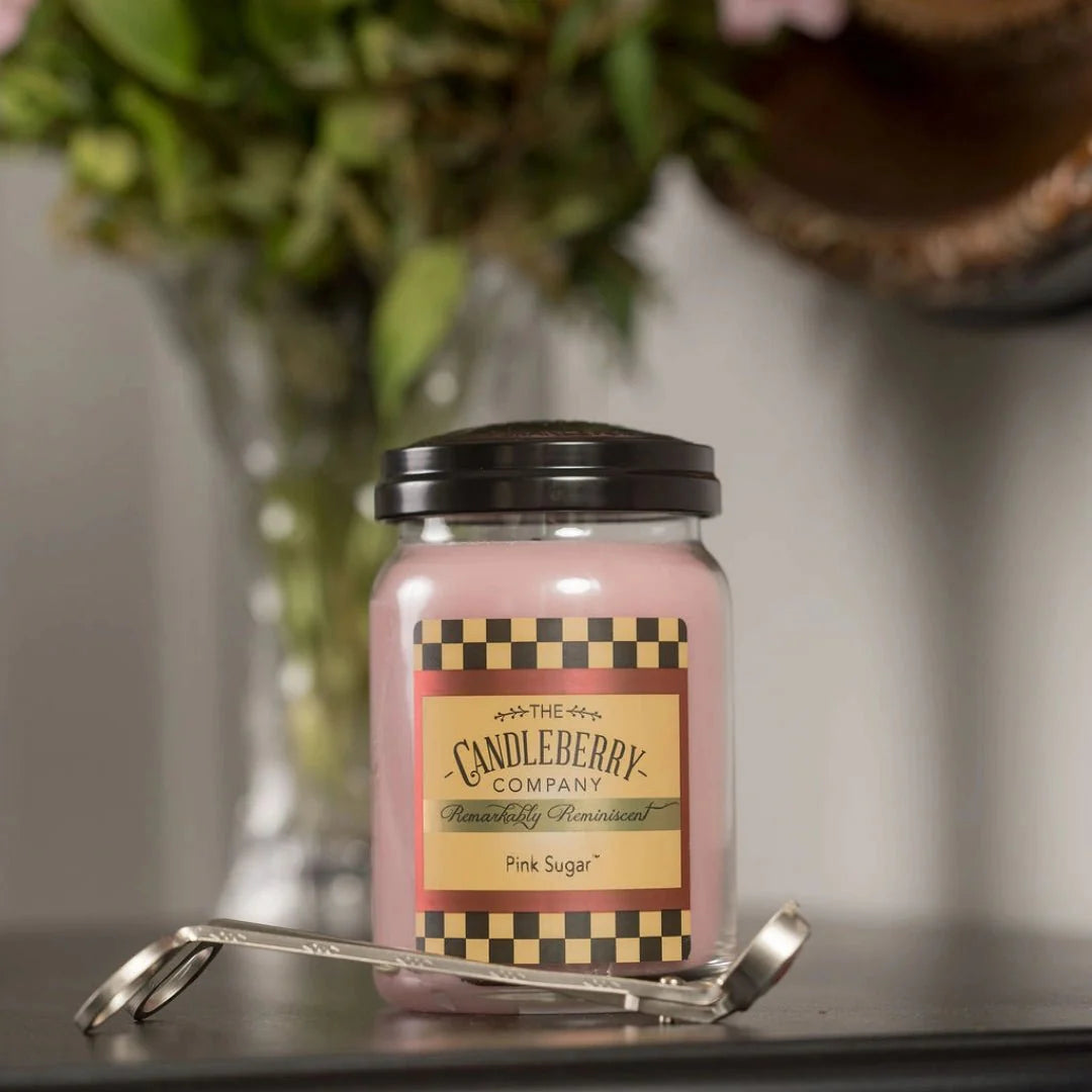 Pink Sugar™, Large Jar Candle - The Candleberry® Candle Company - Large Jar Candle - The Candleberry Candle Company