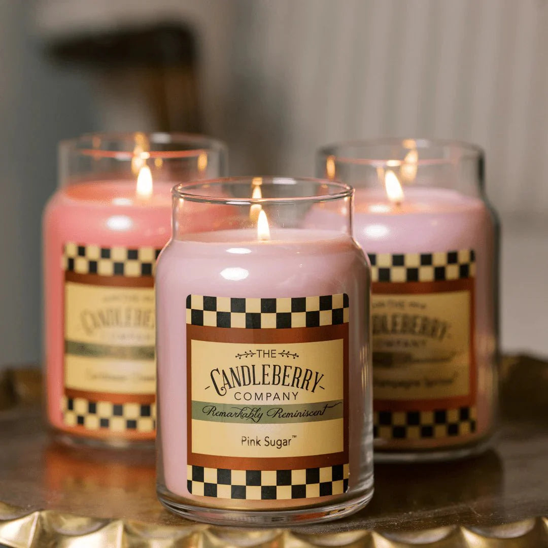 Pink Sugar™, Large Jar Candle - The Candleberry® Candle Company - Large Jar Candle - The Candleberry Candle Company