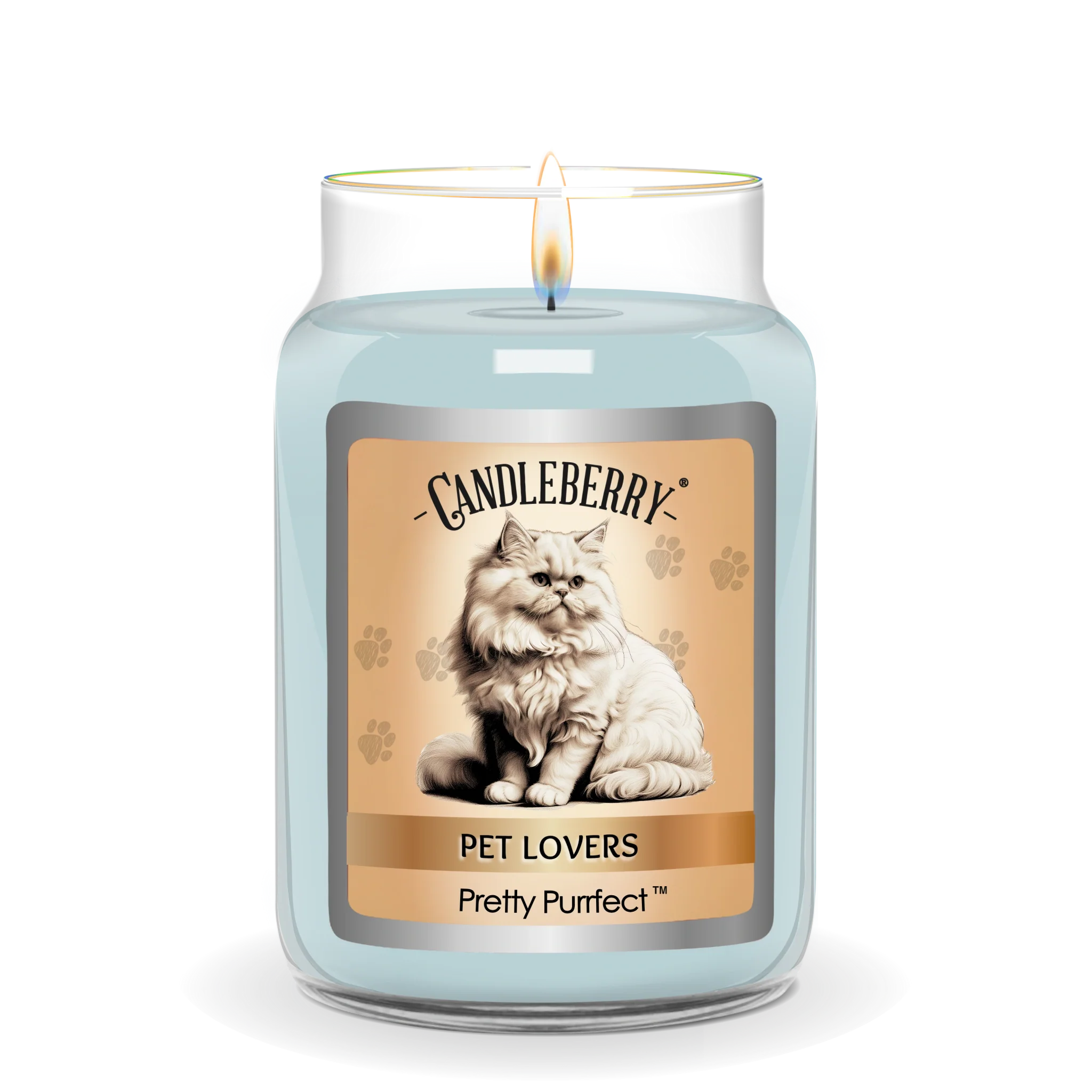 Pretty Purrfect - Large Jar Candle - The Candleberry® Candle Company - Pet Collection Large Jar Candle - The Candleberry Candle Company