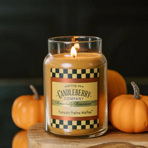 Pumpkin Praline Waffles™, Large Jar Candle - The Candleberry® Candle Company - Large Jar Candle - The Candleberry Candle Company