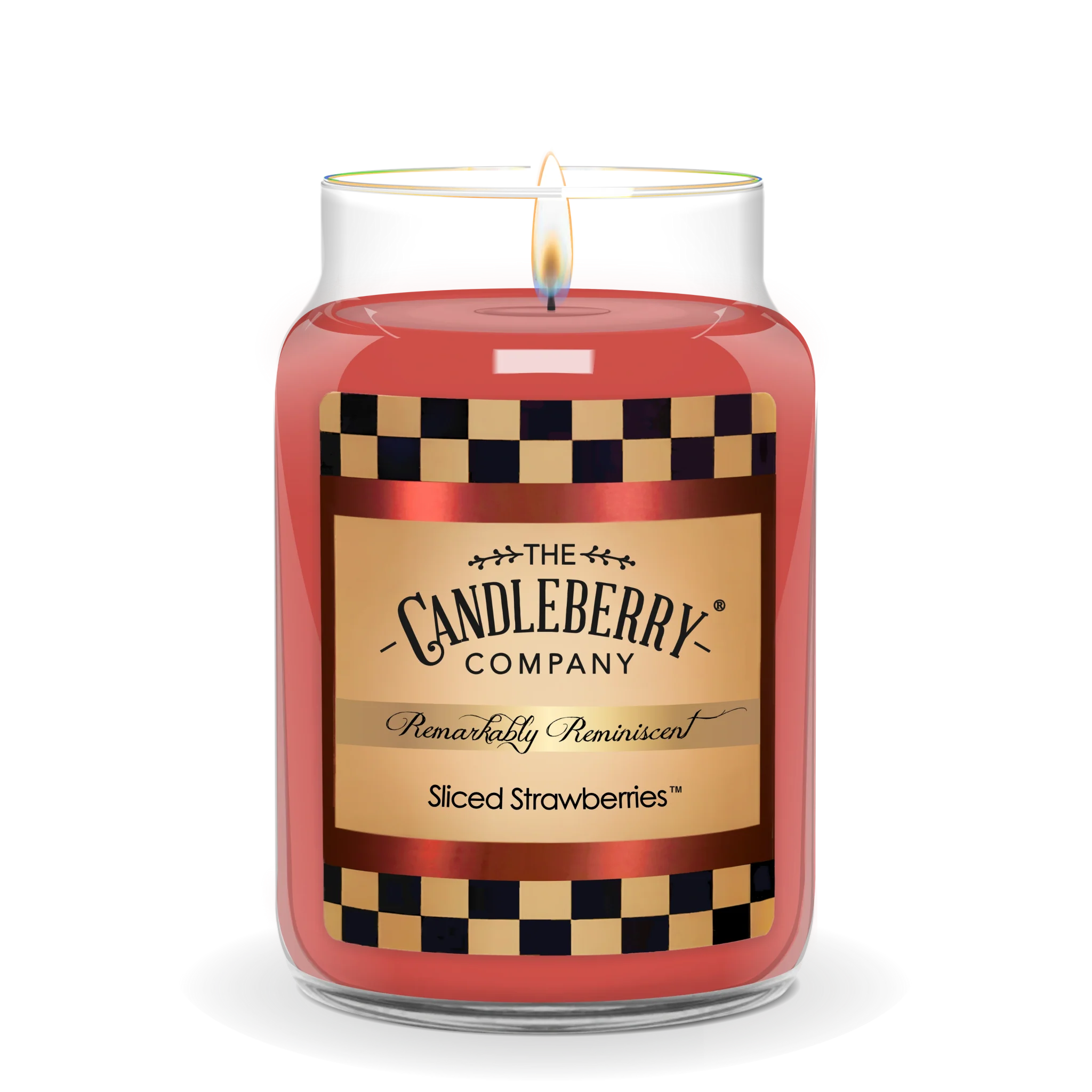 Sliced Strawberries™, Large Jar Candle - The Candleberry® Candle Company - Large Jar Candle - The Candleberry Candle Company