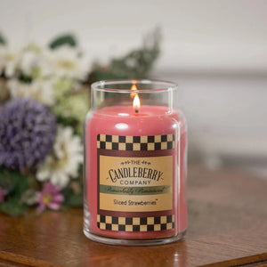 Sliced Strawberries™, Large Jar Candle - The Candleberry® Candle Company - Large Jar Candle - The Candleberry Candle Company