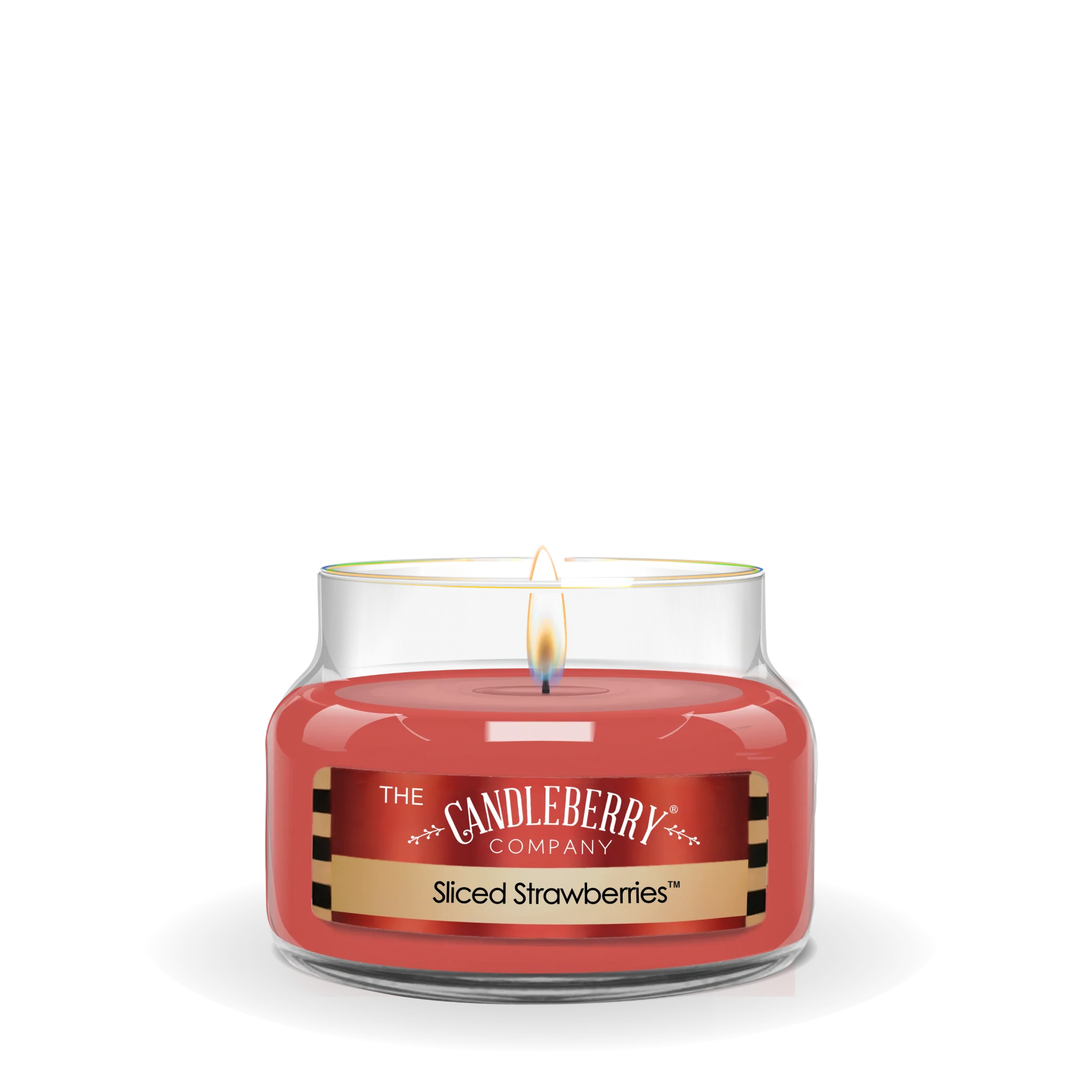 Sliced Strawberries™, Small Jar Candle - The Candleberry® Candle Company - Small Jar Candle - The Candleberry Candle Company