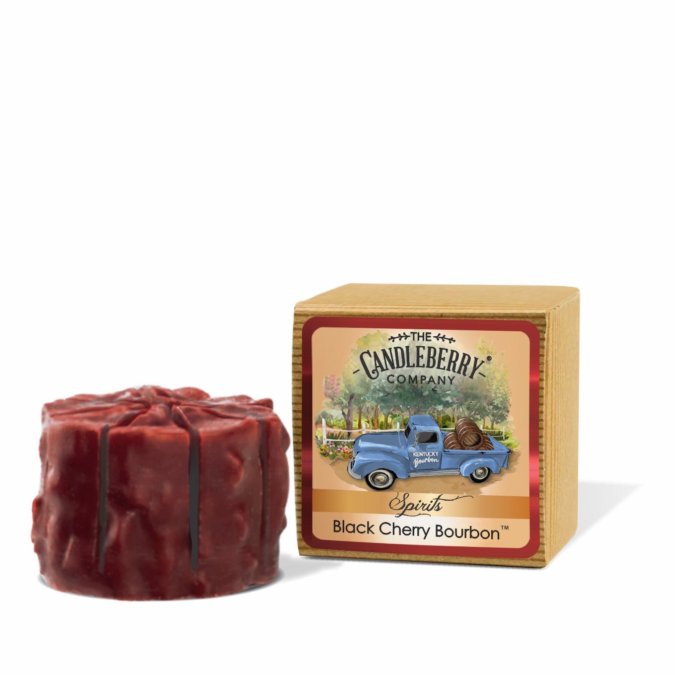 SPIRITS  - CAKE TART MELTS - BLACK CHERRY BOURBON - kentucky whiskey barrel best powerful candles premium scented strong original fine home fragrance soy coconut vegan concentrated tasting jim beam jack daniels buffalo trace