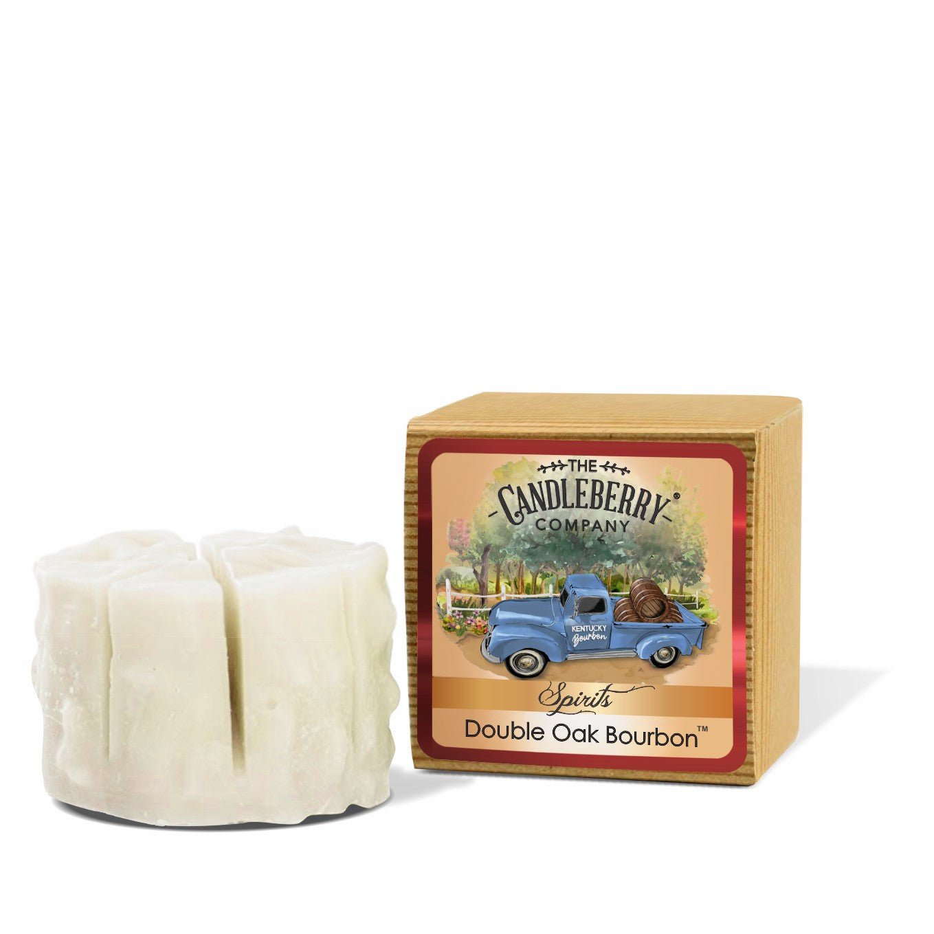 SPIRITS  - CAKE TART MELTS - DOUBLE OAK BOURBON - kentucky whiskey barrel best powerful candles premium scented strong original fine home fragrance soy coconut vegan concentrated tasting jim beam jack daniels buffalo trace