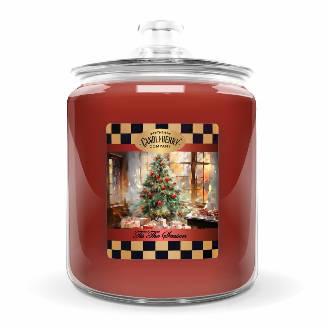 REMINISCENT - COOKIE JAR - TIS THE SEASON - 4 wicks huge big RED Christmas gift gourmand sweet baked apple pie pastry premium soy vegan essential oil soy coconut wax strong long burning best seller scented candles