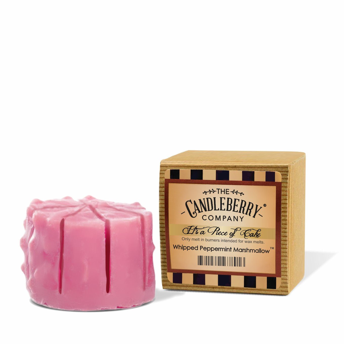 REMINISCENT - CAKE TART WAX MELT - WHIPPED  PEPPERMINT MARSHMALLOW - RED PINK white VALENTINE Christmas gift desert gourmand sweet baked premium soy vegan essential oil soy coconut wax strong long burning best seller scented candles