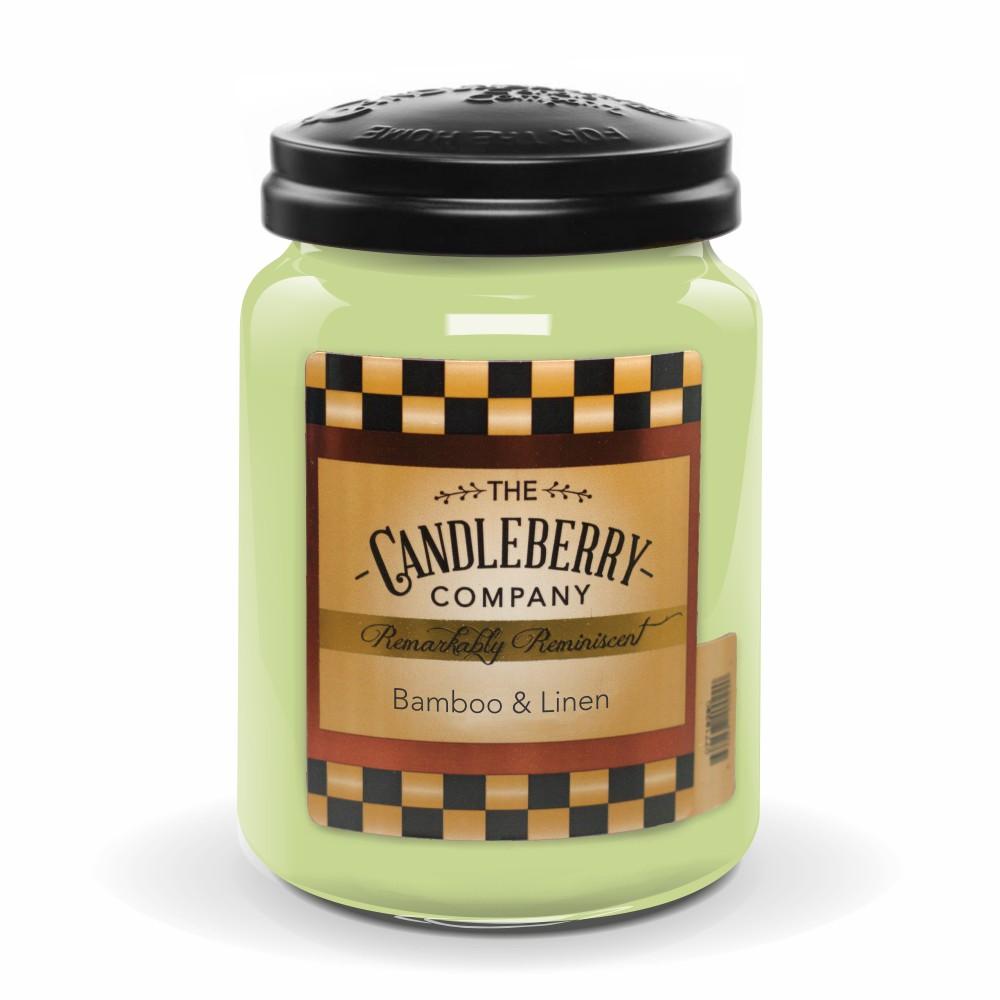 Bamboo & Linen™, 26 oz. Jar, Scented Candle 26 oz. Large Jar Candle The Candleberry Candle Company 