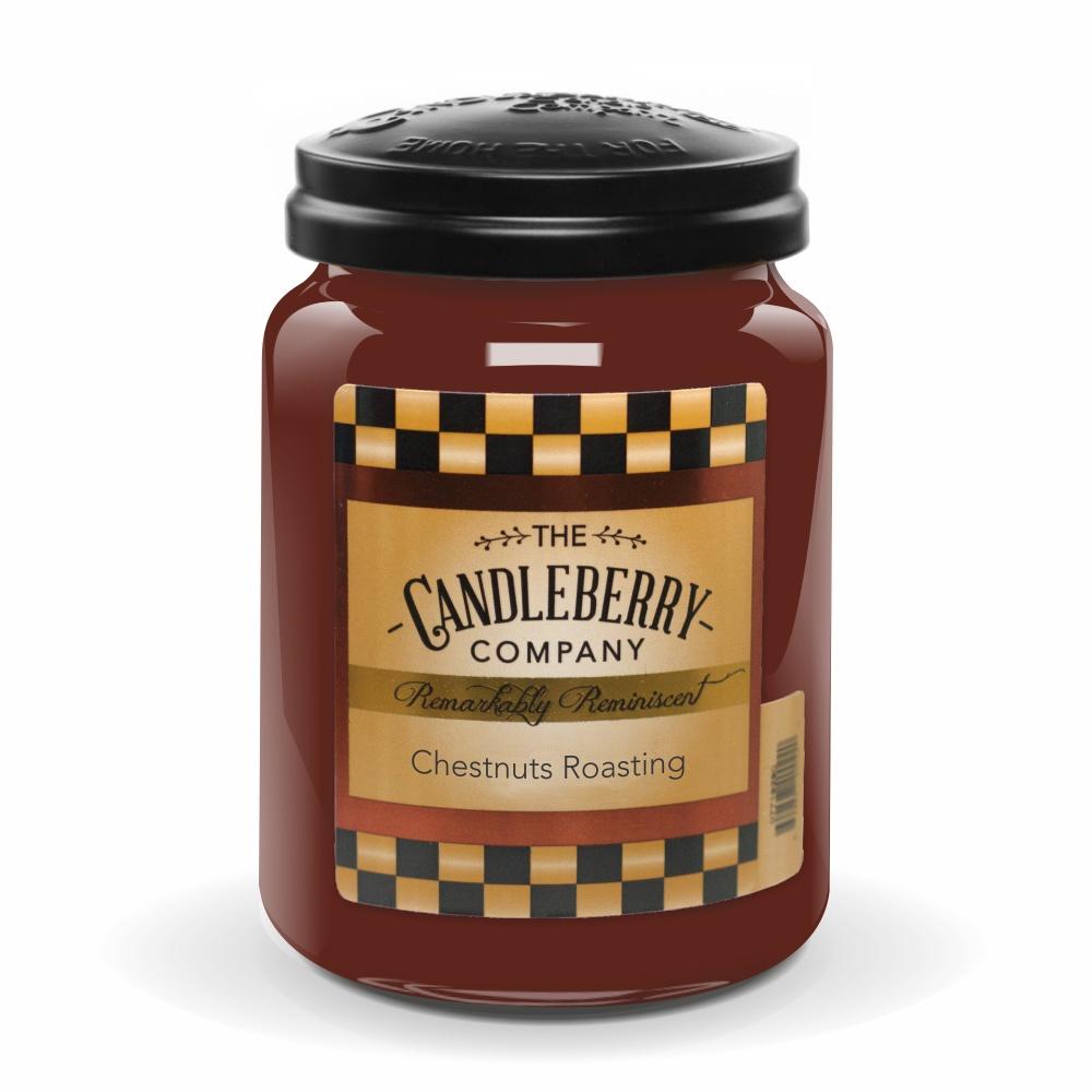 Chestnuts Roasting™, 26 oz. Jar, Scented Candle 26 oz. Large Jar Candle The Candleberry Candle Company 