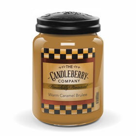Warm Caramel Brulee™, 26 oz. Jar, Scented Candle 26 oz. Large Jar Candle The Candleberry Candle Company