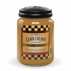 Warm Caramel Brulee™, 26 oz. Jar, Scented Candle 26 oz. Large Jar Candle The Candleberry Candle Company