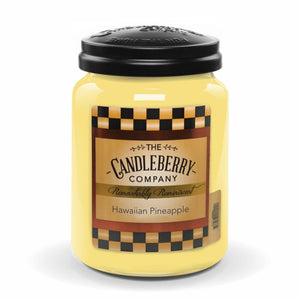 Hawaiian Pineapple™, 26 oz. Jar, Scented Candle 26 oz. Large Jar Candle The Candleberry Candle Company 