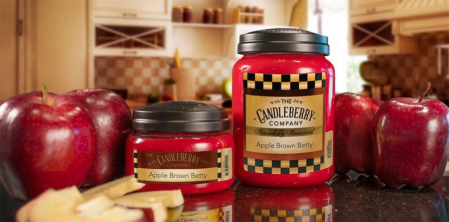 Apple Brown Betty™, 26 oz. Jar, Scented Candle 26 oz. Large Jar Candle The Candleberry Candle Company 