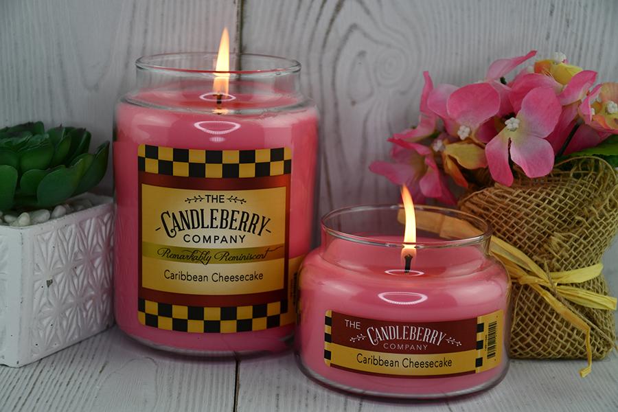 Caribbean Cheesecake ™, 26 oz. Jar, Scented Candle 26 oz. Large Jar Candle The Candleberry Candle Company 