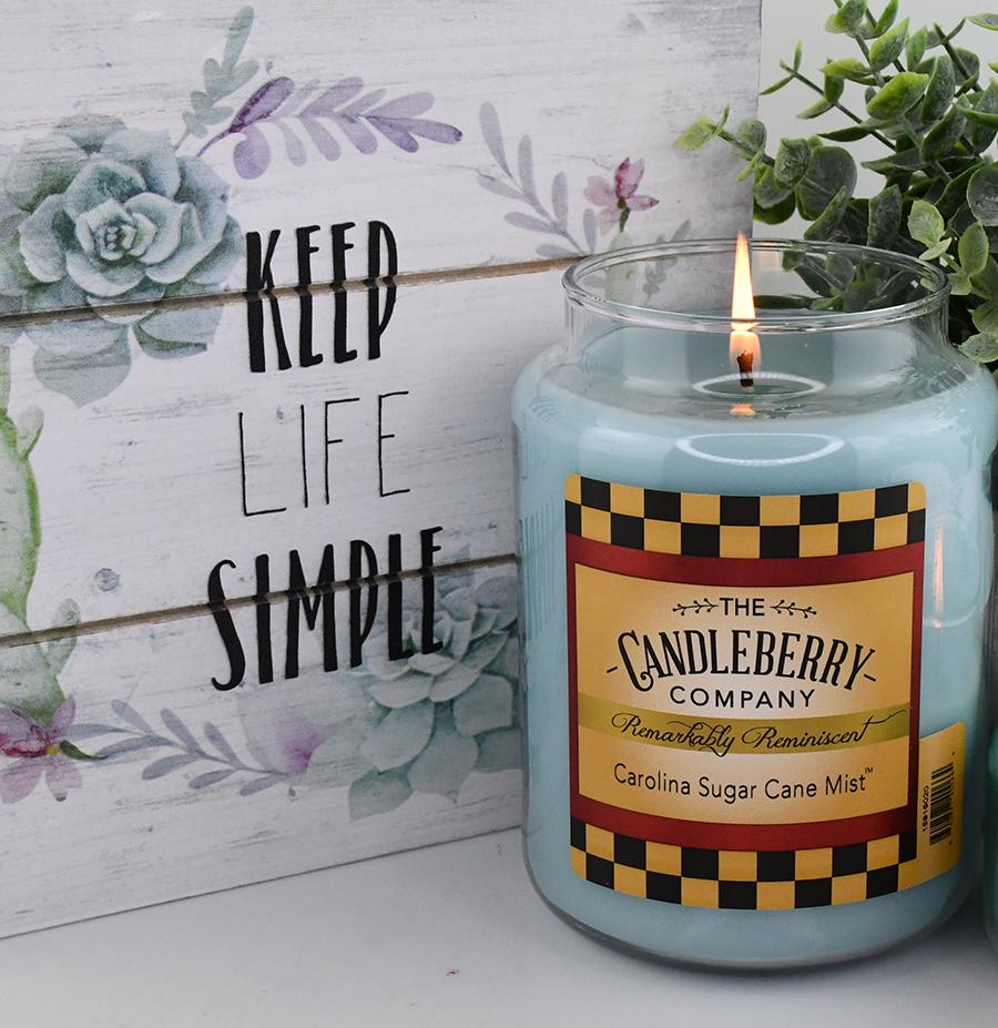 Carolina Sugar Cane Mist™, 26 oz. Jar, Scented Candle 26 oz. Large Jar Candle The Candleberry Candle Company 