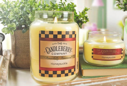 Honeysuckle™, 10 oz. Jar, Scented Candle 10 oz. Small Jar Candle The Candleberry Candle Company 