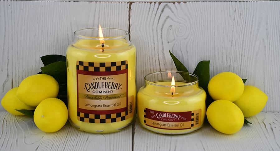 Lemongrass Essential Oil™, 10 oz. Jar, Scented Candle 10 oz. Small Jar Candle The Candleberry Candle Company 