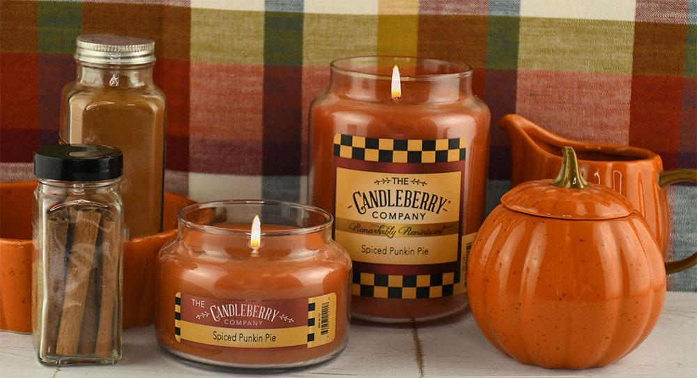 Spiced Punkin Pie™, 26 oz. Jar, Scented Candle 26 oz. Large Jar Candle The Candleberry Candle Company 