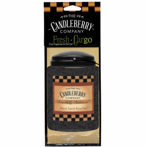 Black Sand Beaches®, 2-Pack, "Fresh Cargo", Scent for the Car Fresh CarGo® Car Scent The Candleberry Candle Company