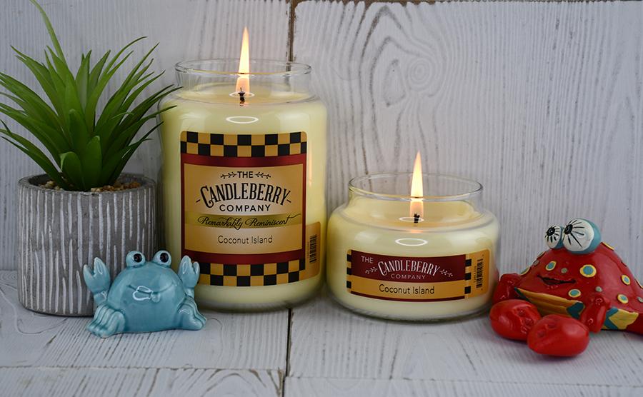 Coconut Island™, 26 oz. Jar, Scented Candle 26 oz. Large Jar Candle The Candleberry Candle Company 
