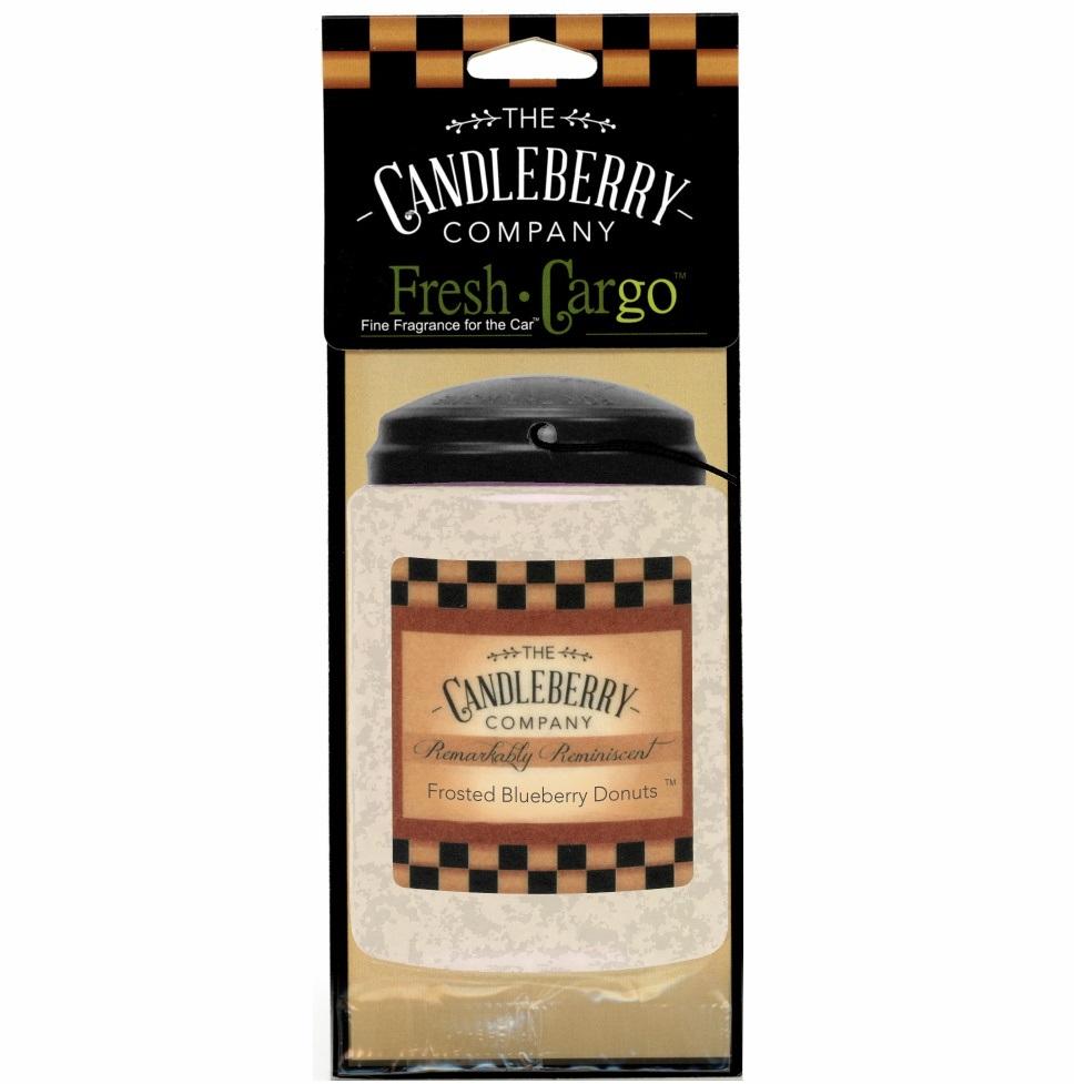 Frosted Blueberry Donuts, 2-Pack, "Fresh Cargo", Scent for the Car Fresh CarGo® Car Scent The Candleberry® Candle Company